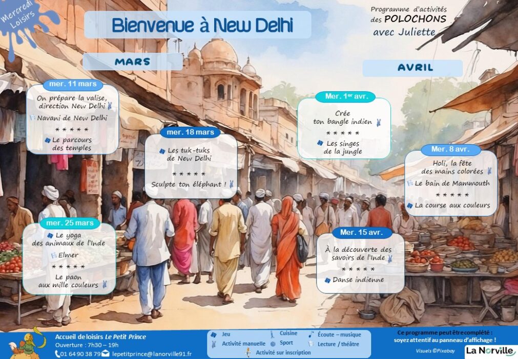 Programme des activités mars - avril POLOCHONS