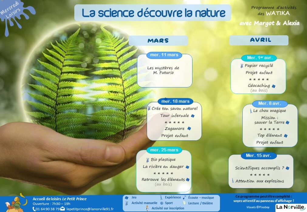 Programme des activités mars - avril WATIKA
