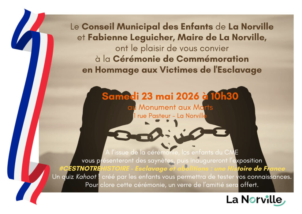 Invitation Commémoration Victimes Esclavage