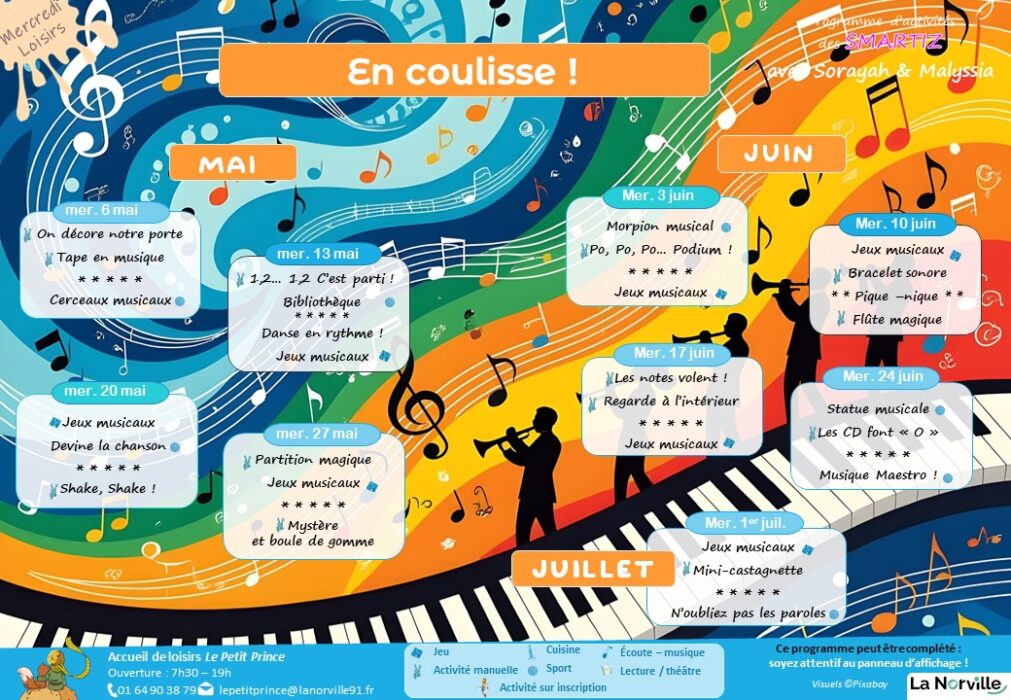 Programme des activités mai - juin SMARTIZ