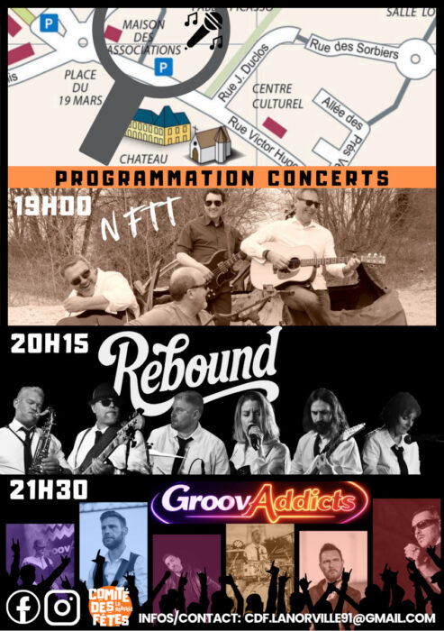 Fête de la Musique - groupes programmés
