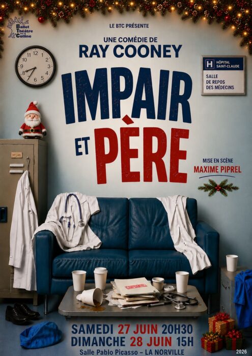 affiche spectacle "Impair et père"